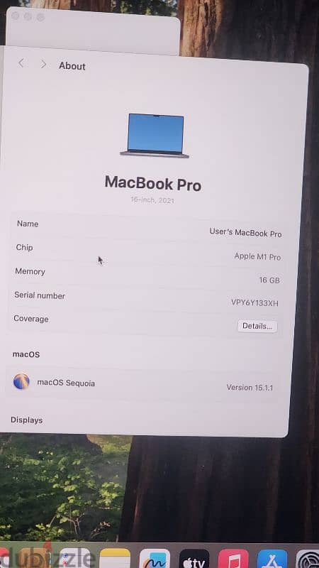 MacBook pro m1 16 inch 1 tb 16 ram 6