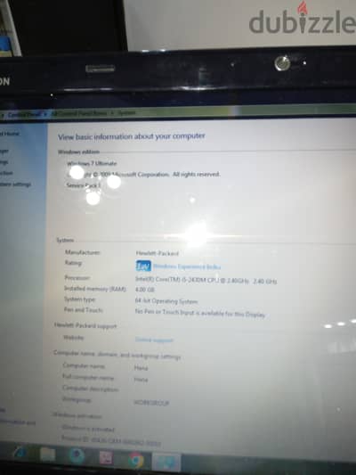 جهاز لاب توب ديل بحاله جيده