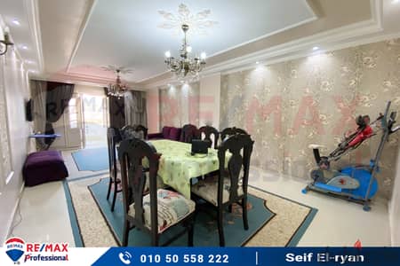 Apartment for rent furnished 150 m Ibrahimia (steps from Abu Qir Street)-open view