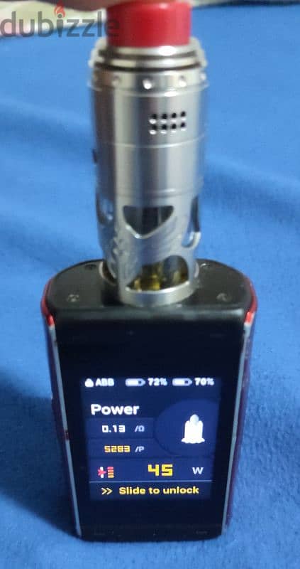 vape t200+ tank brunbibe dual koil+ liquid 100m +شاحن sotto +4 battery 2