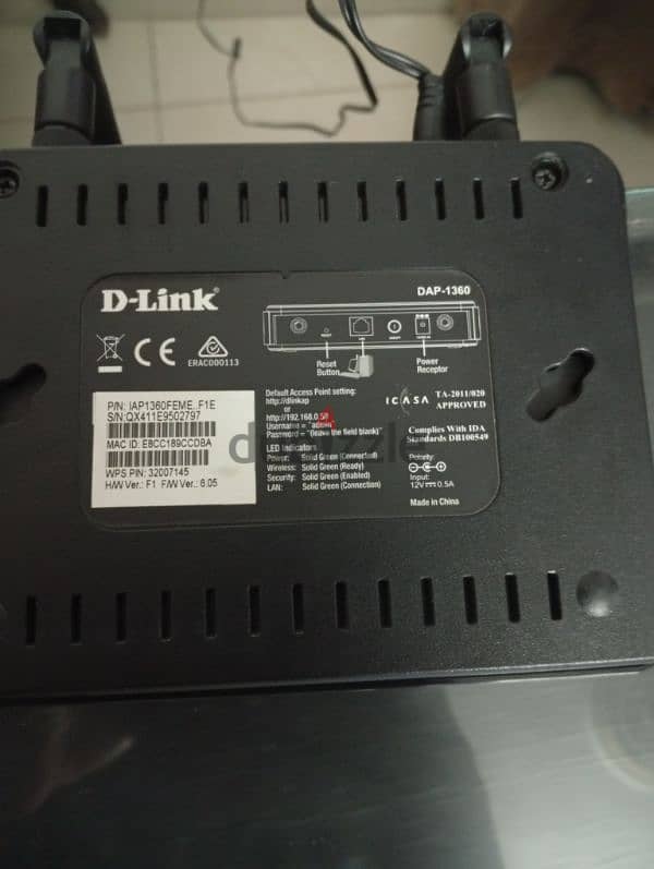 D-Link N 300 Access Point / DAP-1360  جهاز واي فاي اكسس بوينت 1