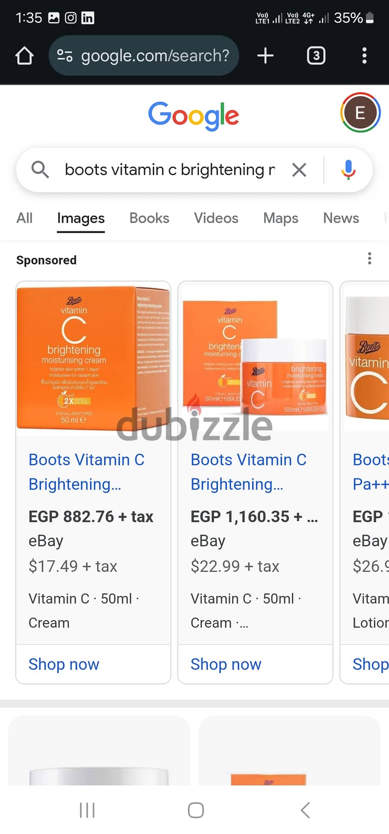 Boots Vitamin C day Cream SPF 30 + and Boots Vitamin C toner 400 ml 0