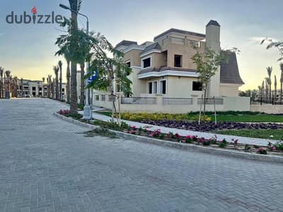 villa 212m for sale with lowest price with landscape view in front of madinaty on suez road in sarai