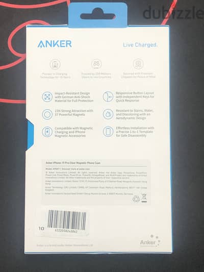 Anker iPhone 15 Pro Clear Magnetic Phone Case | A90A7H01