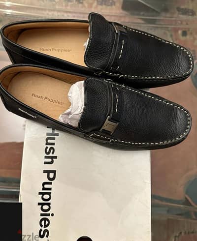 hush puppies leather loafer