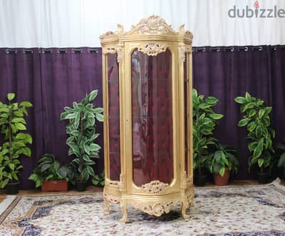 Elegant Baroque-Style Display Cabinet