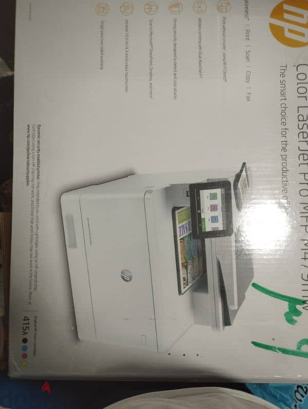 طابعة ليزر الكل في واحد hp color laserjet pro mfp m479fdw 3