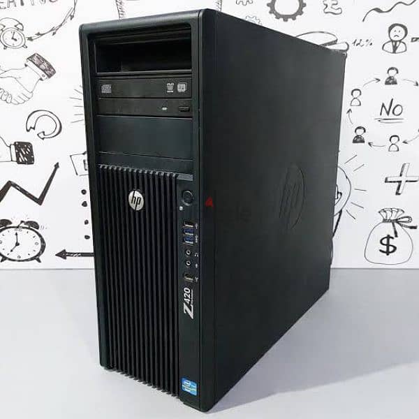 عملاق الجرافيك والتصميمات الهندسية Hp Z420 0