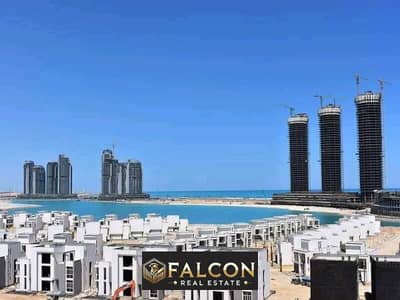 Pay 10% and receive your unit in the Latin Quarter, fully finished, in the heart of El Alamein City, first row on the lake (Northern Road)