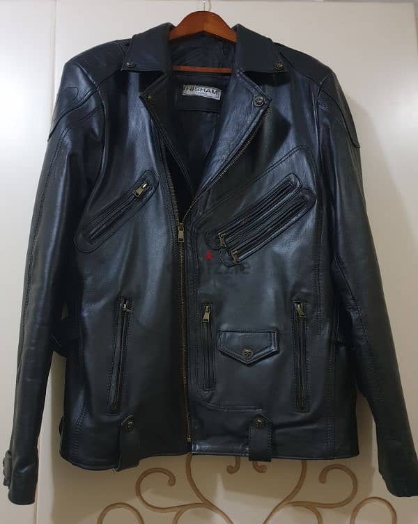 Biker leather jacket 0