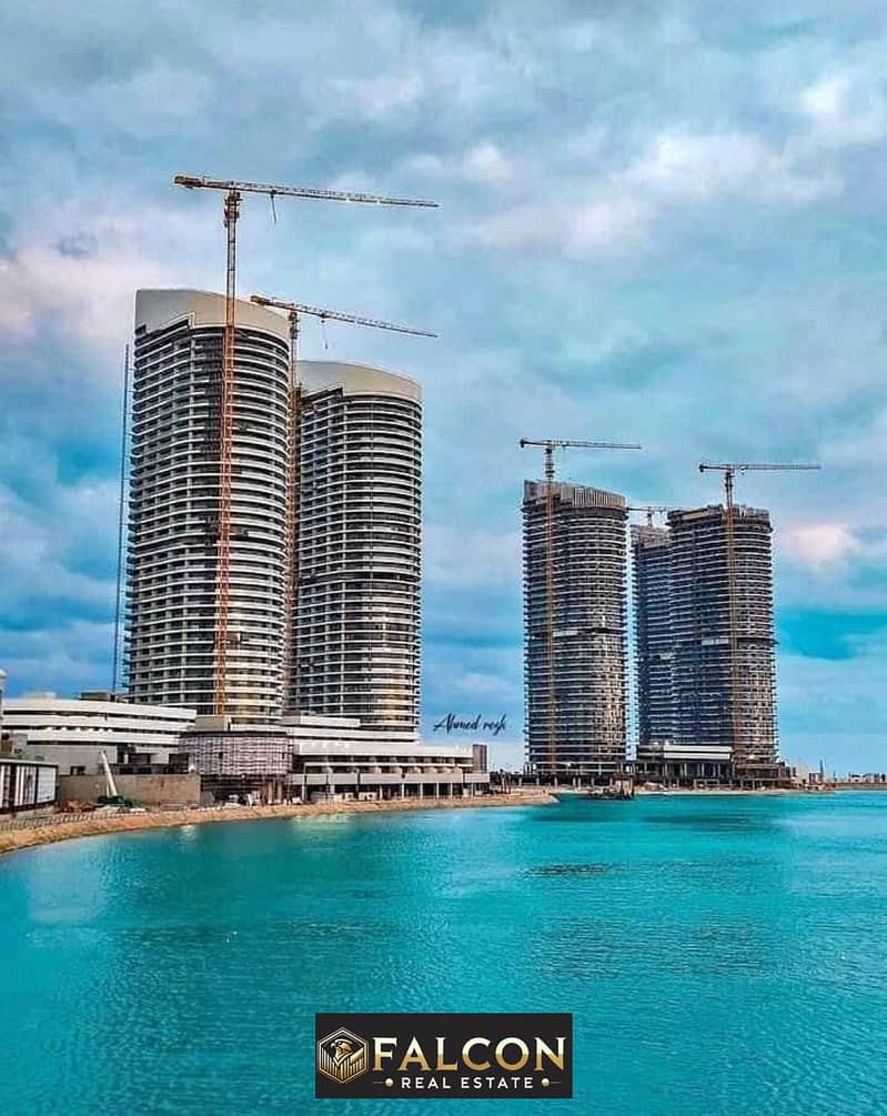 Apartment for sale with a charming view on the sea - El Alamein Towers North Coast -  in installments until 2035 0