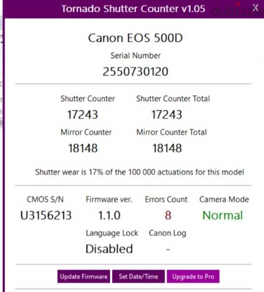 كانون 500D حالة ممتازة + عدسة 18-55 IS + بطارية جديده لم تستخدم نهائي 5