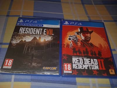 Resident evil biohazard 7 + Red dead redemption 2