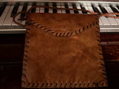 شنطة جلد حصان طبيعي ، ‏Natural Horse Leather Bag