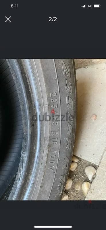 tyre size 18 1