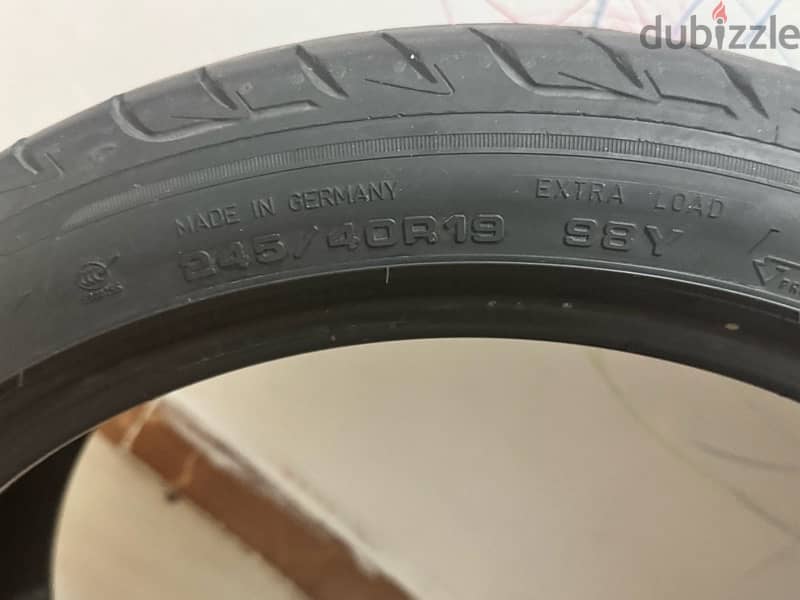 GOODYEAR 4 tires 2x 275/35R19 & 2x 245/40R19 8