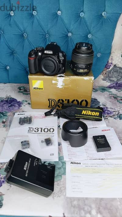 كاميرا نيكون d3100 حاله ممتاذه nikon d3100