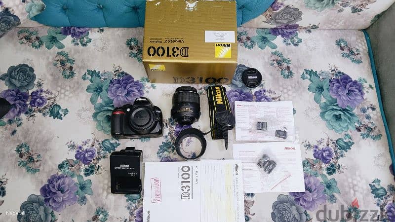 كاميرا نيكون d3100 حاله ممتاذه nikon d3100 18