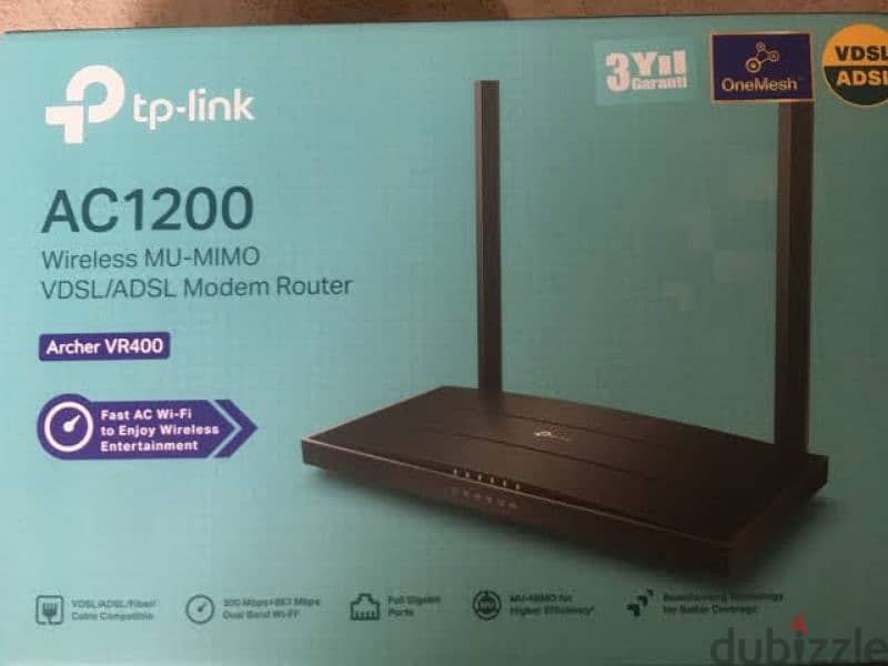 tplink archer vr400 v3 modem&router 0