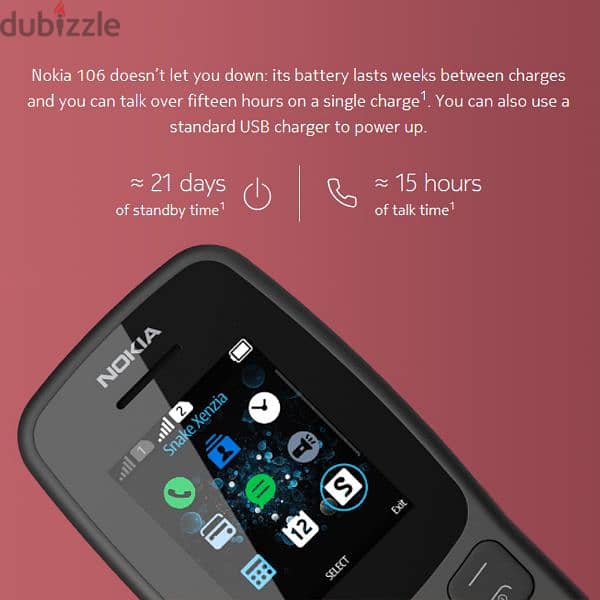 موبايل Nokia 106: أنيق، بطارية تدوم، ألعاب وراديو، مع تخفيضات مميزة! 2