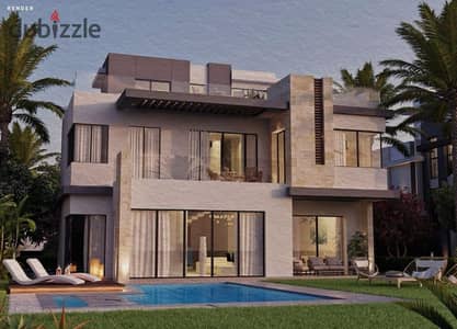 Huge villa, immediate delivery, at a bargain price, next to New Giza, in Tawny, by Hyde Park Company, in installments