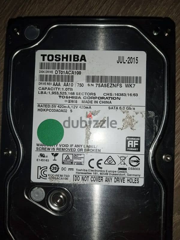 hard disk one T الاستعمال 2