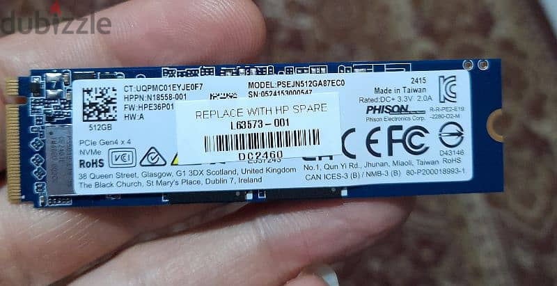 هارديسك SSD 512Gb NVMe M. 2 0