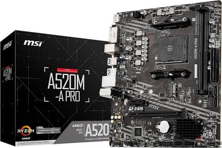 MSI A520M-A PRO مع ضمان 3 سنوات