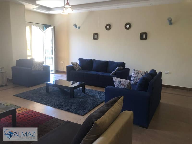 Furnished apartment for rent in the Second District in the Fifth Settlement 0