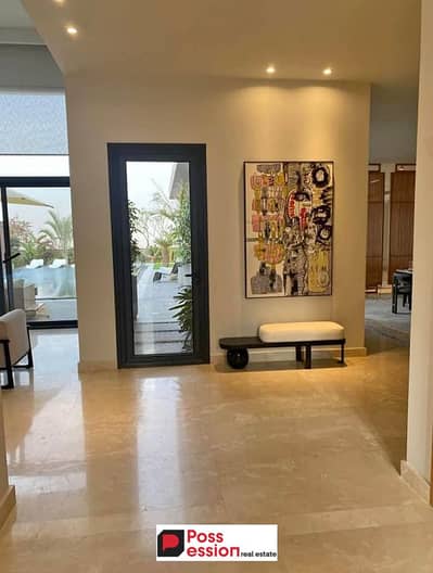 Town house for sale in Palm Hills, Fifth Settlement, next to Mountain View and Telal East Open View Green Area, with installments over 10 years