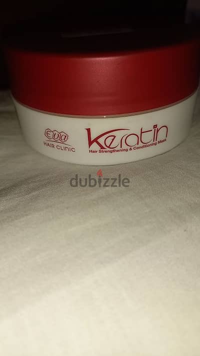 Eva hair clinic keratin hair mask 200gm جديد بغلافه