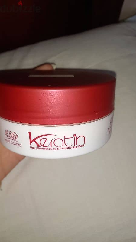 Eva hair clinic keratin hair mask 200gm جديد بغلافه 2