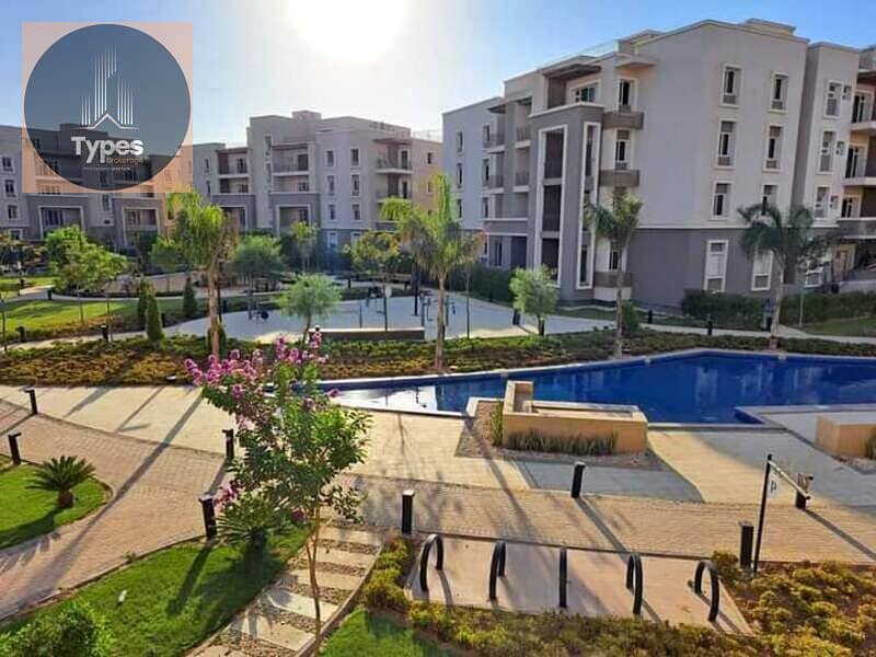 For sale, an apartment of 236 m with a garden, immediate delivery, in October Plaza Sodic Compound, a very distinguished location, landscape view 0