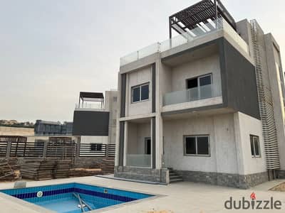 villa on the highest hill in Khamayel view on Sheikh Zayed installments with best price.