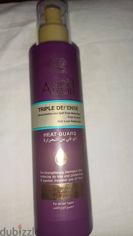 EvaHeat Guard with Gold and Argan oil  200ml جديد لم يستخدم نهائيا 2