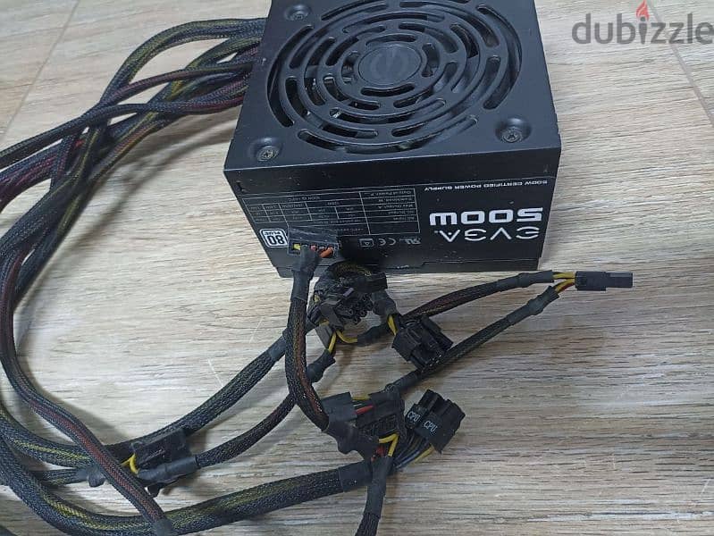 EVGA 80 plus 500W power supply 0