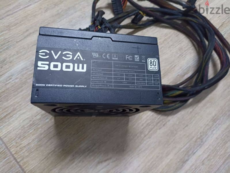 EVGA 80 plus 500W power supply 5