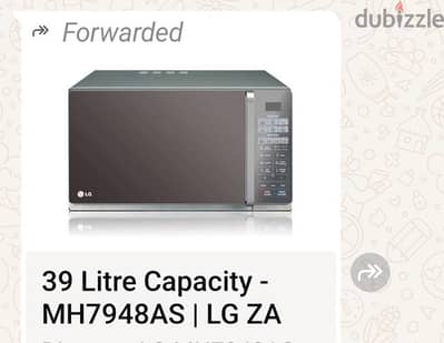 lg 39 liter  like new