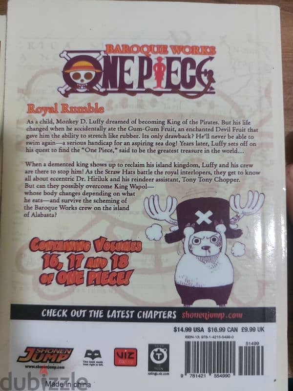 one piece (Monkey D. luffy) MANGA 6 volumes 7