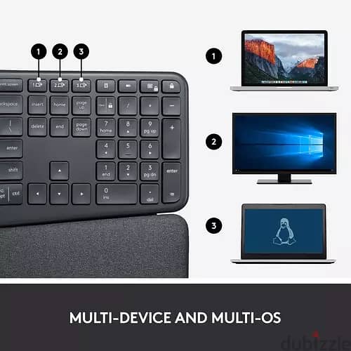 Logitech ERGO K860 Ergonomic Wireless Keyboard كيبورد لاسلكي لوجيتك 2