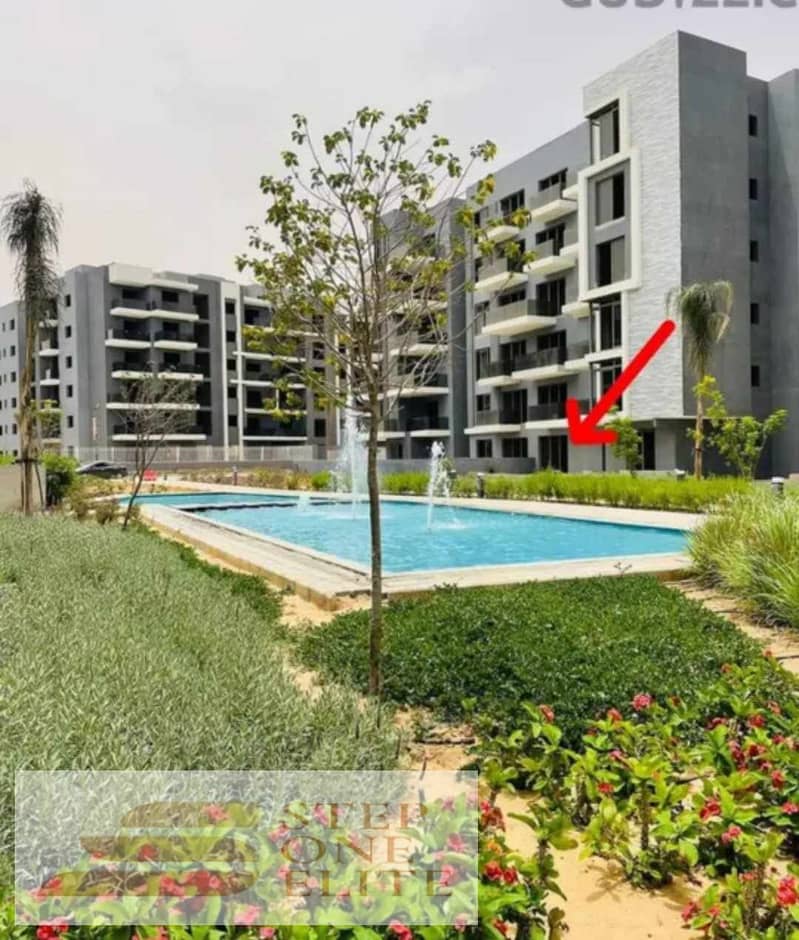 3-room apartment in a garden for sale in the pyramids, in installments over 6 years 0