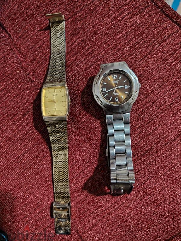 ساعة Casio ، وساعة Citizen 0