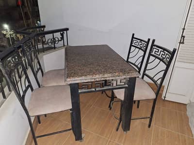 Dining table and four chairs for garden,balcony,kitchen or dining room