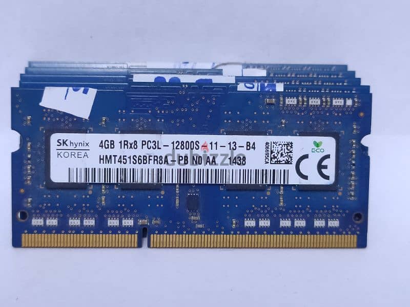 رامات لاب توب 4 جيجا ddr3 pc3L باص 12800 - متفوتش الفرصة واسال 4