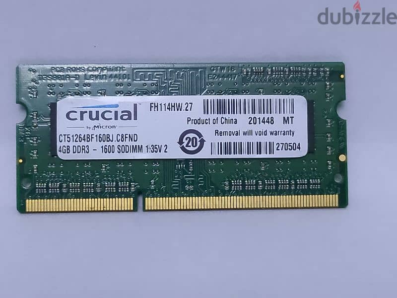 رامات لاب توب 4 جيجا ddr3 pc3L باص 12800 - متفوتش الفرصة واسال 10