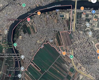 قطعة ارض للبيع على النيل مباشرة بدون وسطاء من المالك مباشرة - المنصورة