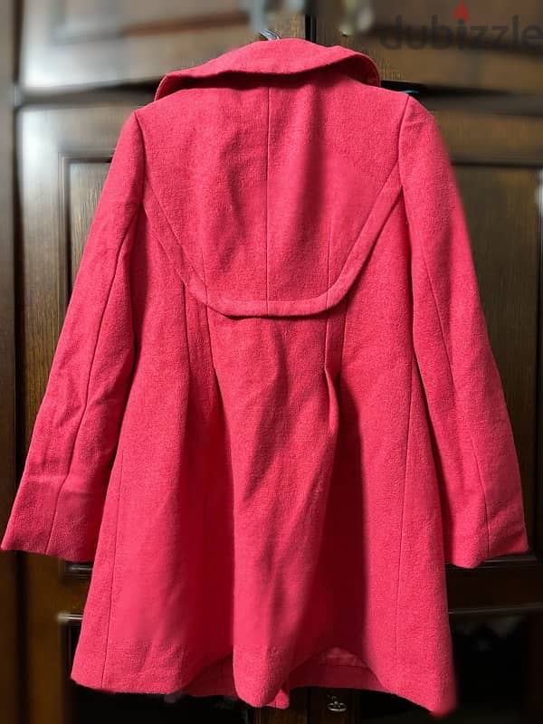 pink fuchsia coat - M/L 1