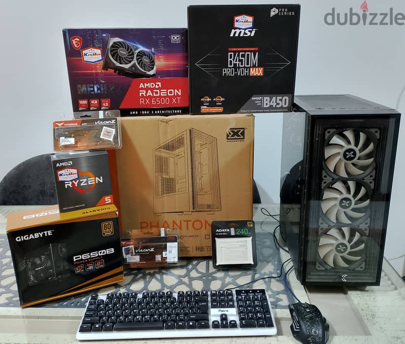 PC gaming Ryzen 5 5500 and rx6500xt 9