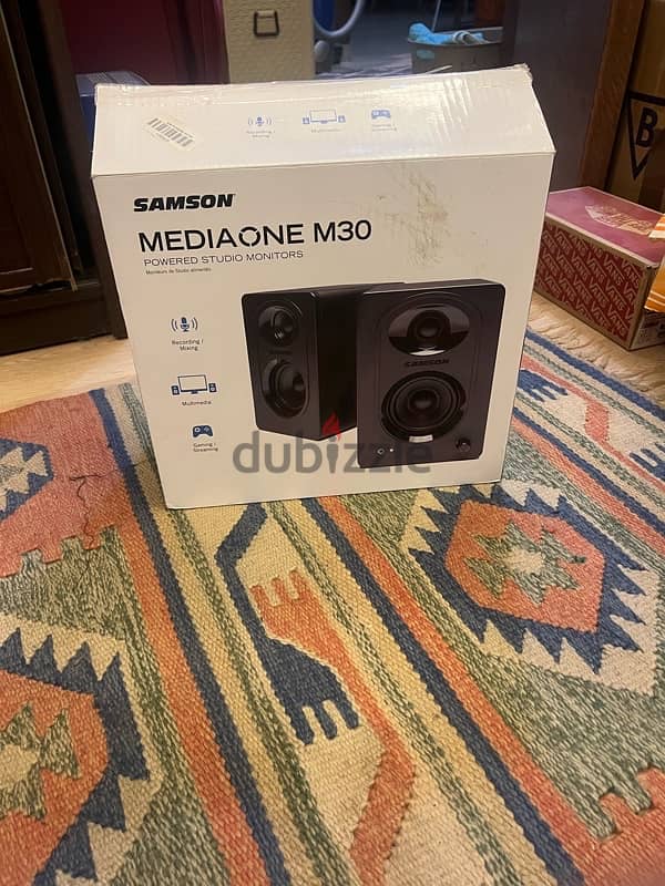 studio monitors samson mediaone m30 pair 2