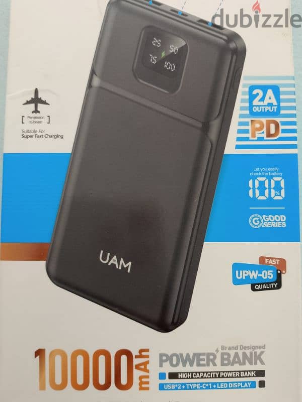 باور بانك UAM 10000 mAh 0